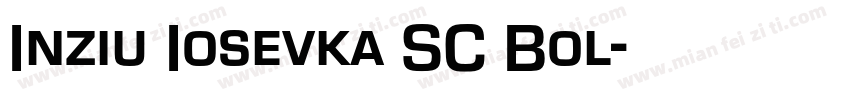 Inziu Iosevka SC Bol字体转换